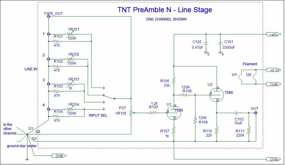 [TNT PreAmble N Line Stage schematic]